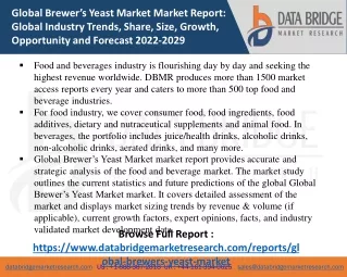 global brewer s yeast market market report global