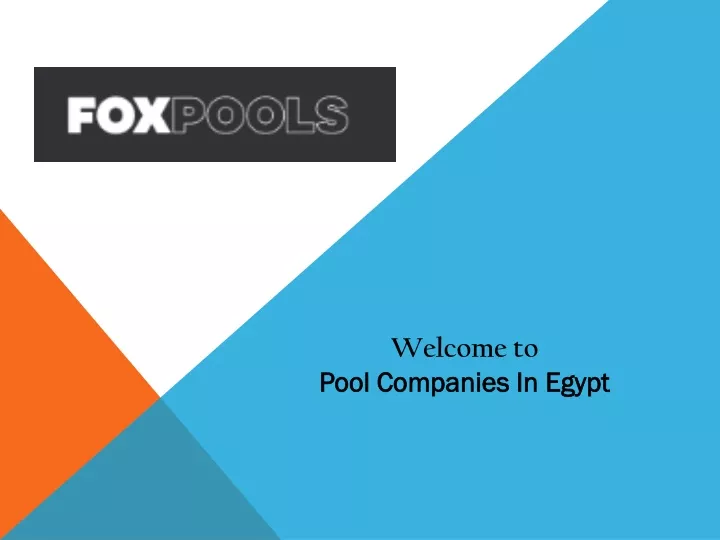 welcome to pool companies in egypt