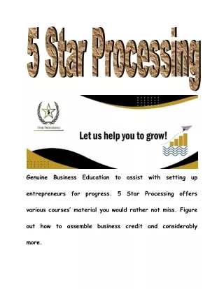 genuine business education to assist with setting