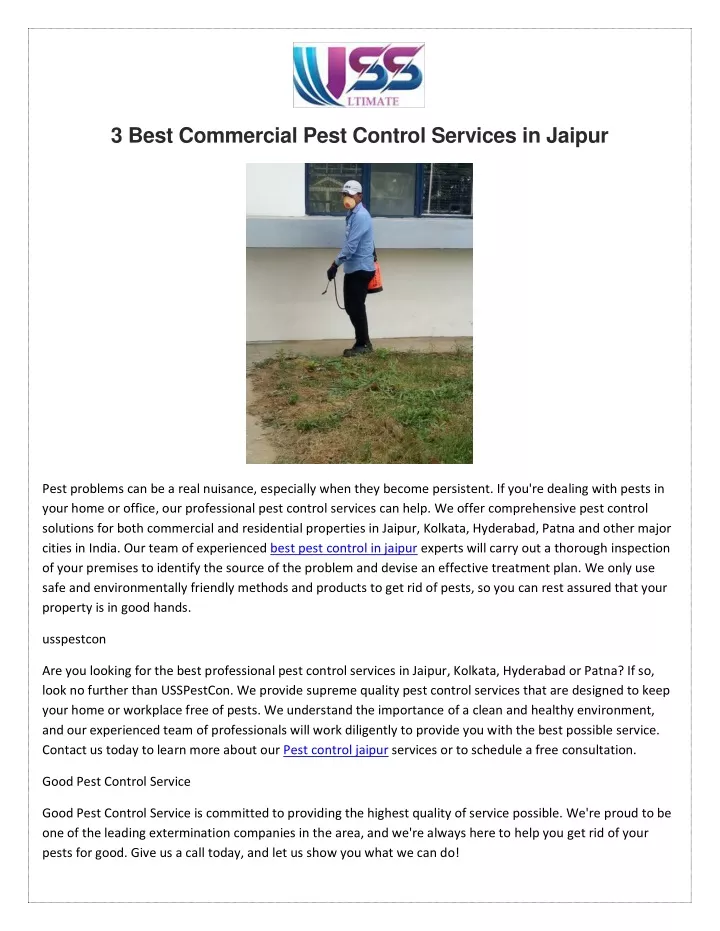 3 best commercial pest control services in jaipur