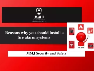 Reasons why you should install a fire alarm systems