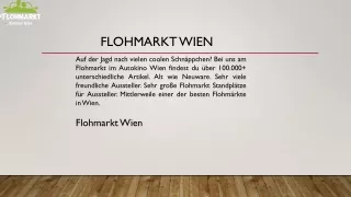 Flohmarkt Wien  Autokino.at