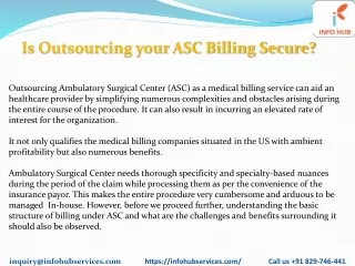 is outsourcing your asc billing secure