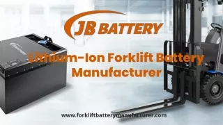 Forklift Battery Manufacturers Companies in China