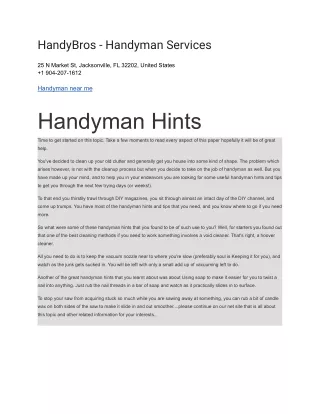 HandyBros - Handyman Services