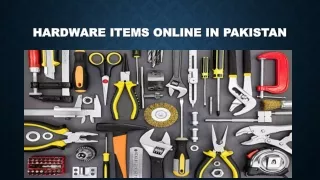 hardware items online in pakistan