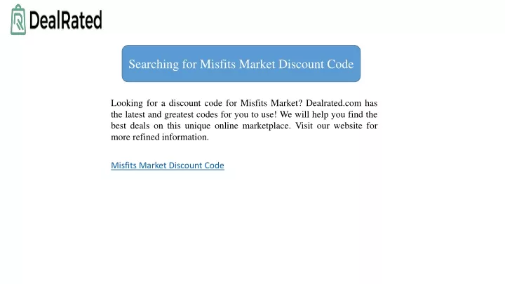 searching for misfits market discount code