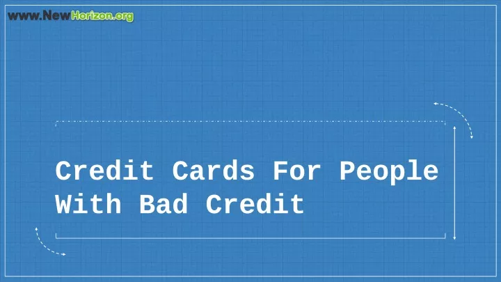 credit cards for people with bad credit