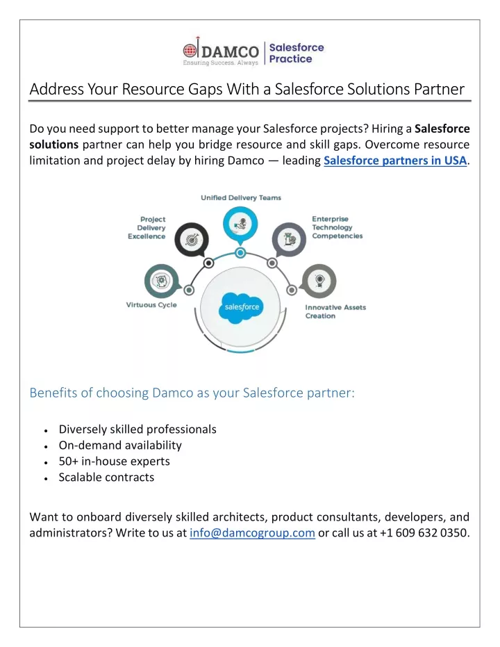 address your resource gaps with a salesforce