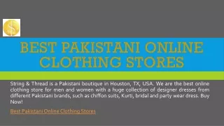 Best Pakistani Online Clothing Stores | String & Thread