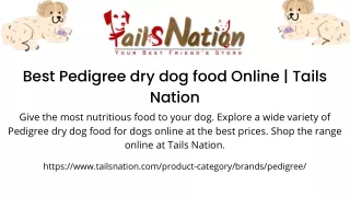 Best Dog Food Online Tails Nation