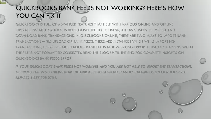 quickbooks bank feeds not working here s how you can fix it