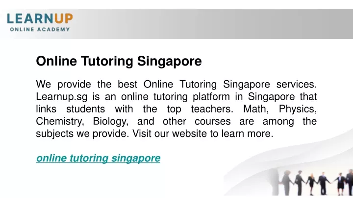 online tutoring singapore