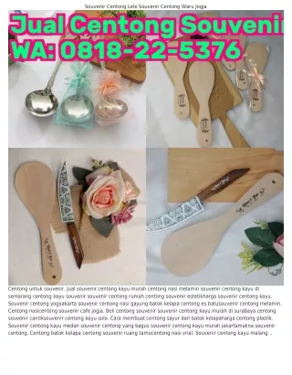 08I8•22•5З76 (WA) Souvenir Pernikahan Centong Kayu Murah Jakarta Cara Membuat Ce