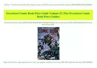 Pdf free^^ Overstreet Comic Book Price Guide Volume 52 (The Overstreet Comic Book Price Guides) [PDF EBOOK EPUB KINDLE]