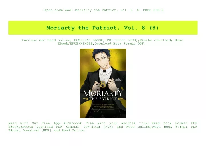epub download moriarty the patriot vol 8 8 free