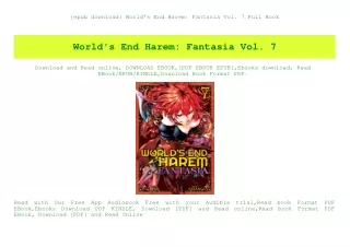 {epub download} World's End Harem Fantasia Vol. 7 Full Book