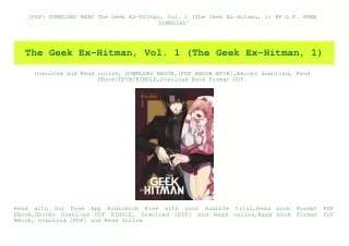 [PDF] DOWNLOAD READ The Geek Ex-Hitman  Vol. 1 (The Geek Ex-Hitman  1) #P.D.F. FREE DOWNLOAD^