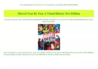 Free [epub]$$ Marvel Year By Year A Visual History New Edition READ PDF EBOOK