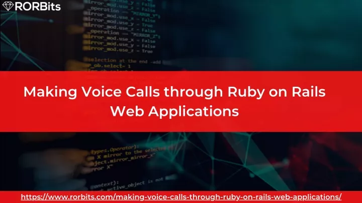 making voice calls through ruby on rails