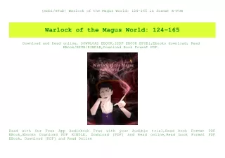 {mobiePub} Warlock of the Magus World 124-165 in format E-PUB