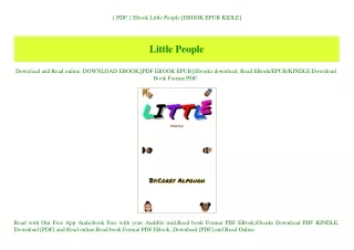 { PDF } Ebook Little People [EBOOK EPUB KIDLE]