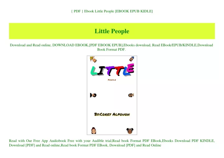 pdf ebook little people ebook epub kidle