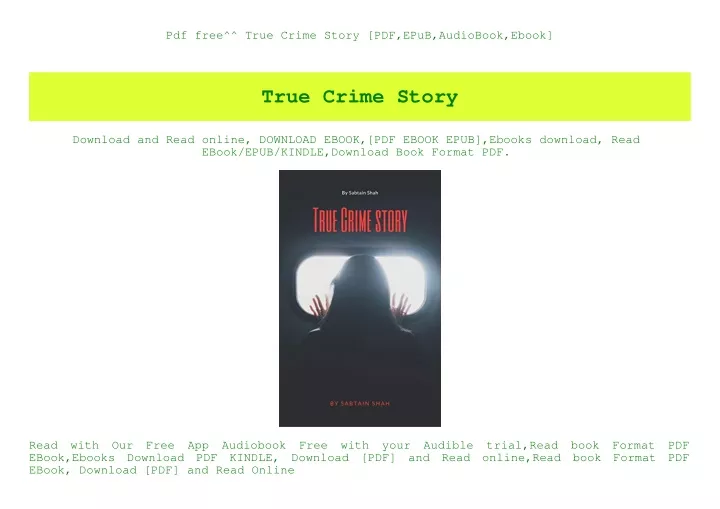 pdf free true crime story pdf epub audiobook ebook