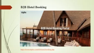 B2B Hotel Booking