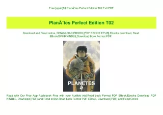Free [epub]$$ PlanÃƒÂ¨tes Perfect Edition T02 Full PDF