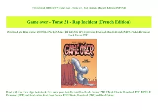 Download EBOoK@ Game over - Tome 21 - Rap Incident (French Edition) PDF Full