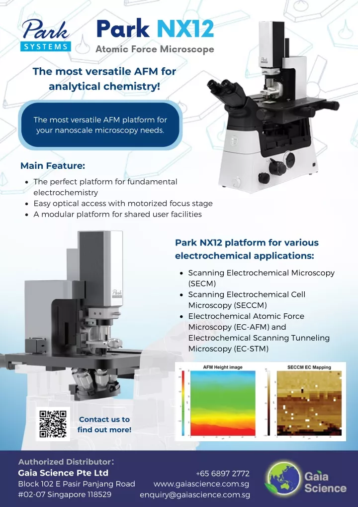 park nx12 atomic force microscope