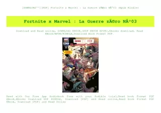 [DOWNLOAD^^][PDF] Fortnite x Marvel  La Guerre zÃƒÂ©ro NÃ‚Â°03 (Epub Kindle)