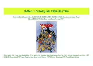 (READ)^ X-Men  L'intÃƒÂ©grale 1996 (III) (T46) ebook