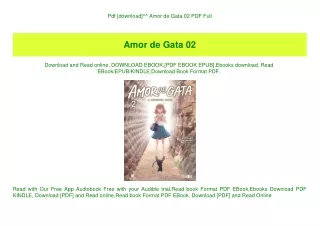 Pdf [download]^^ Amor de Gata 02 PDF Full