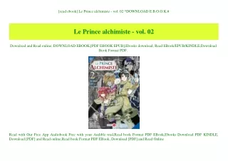 [read ebook] Le Prince alchimiste - vol. 02 ^DOWNLOAD E.B.O.O.K.#
