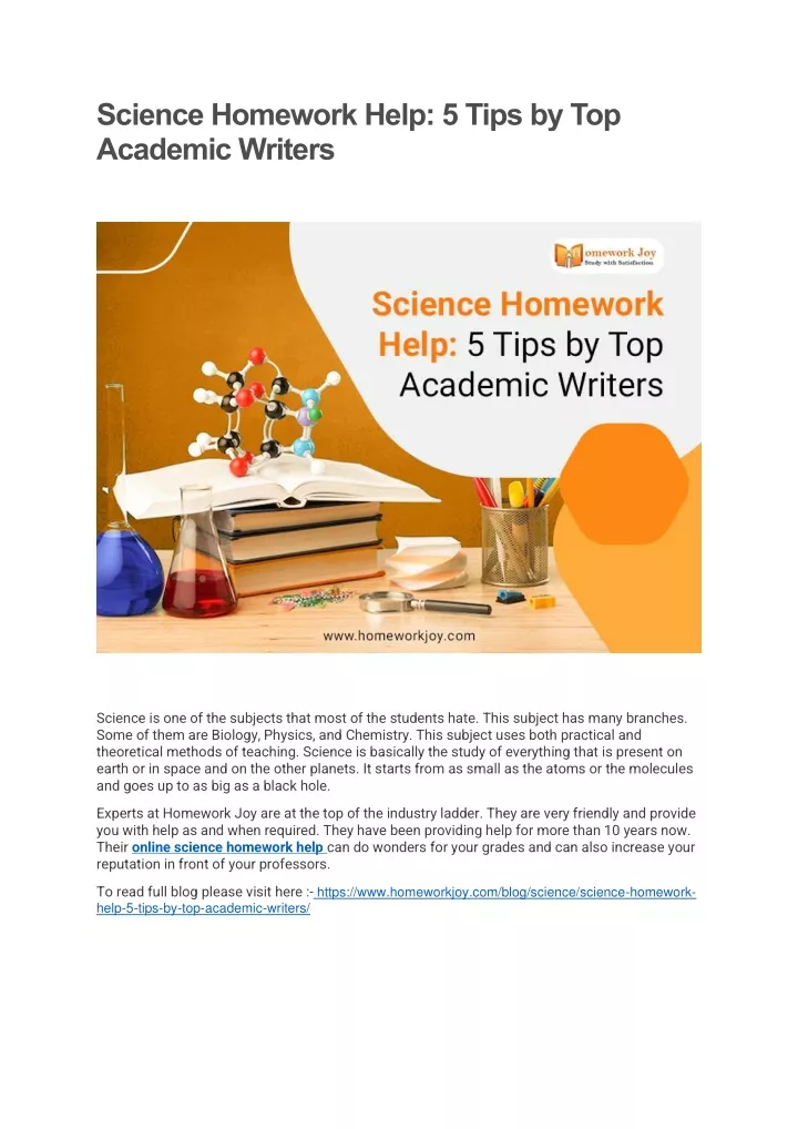 science homework help 5 tips by top academic