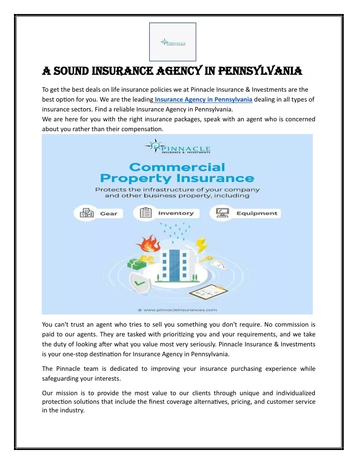 a sound insurance agency in pennsylvania a sound