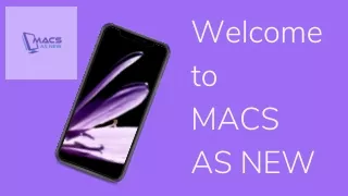 welcome to macs as new