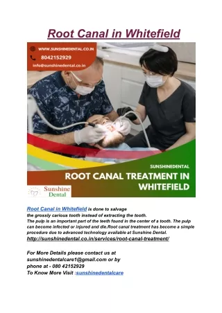 root canal in whitefield