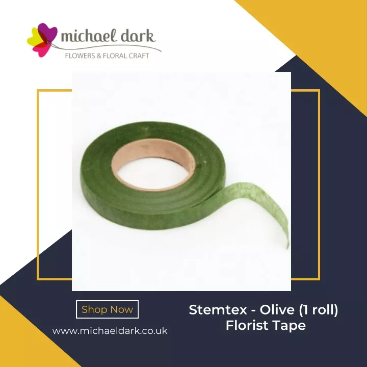 stemtex olive 1 roll florist tape