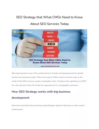 seo strategy that what cmos need to know