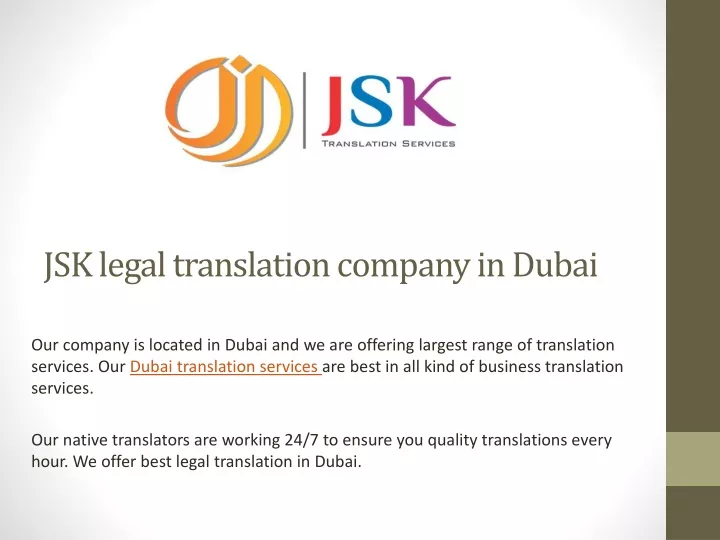 jsk legal translation company in dubai