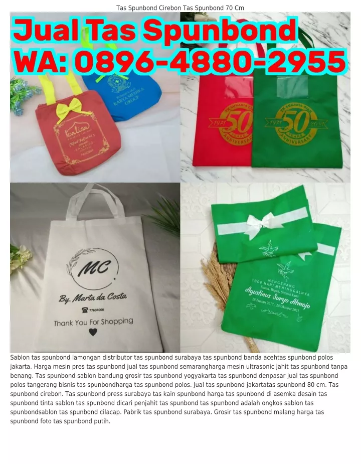 tas spunbond cirebon tas spunbond 70 cm