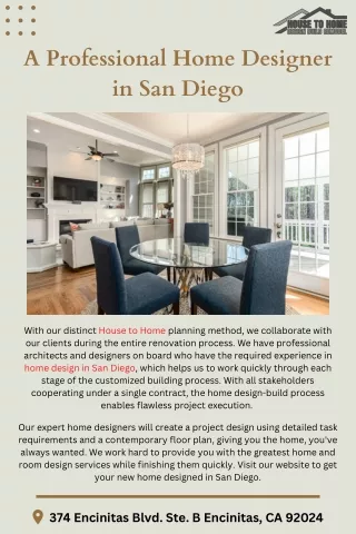 A Professional Home Designer in San Diego