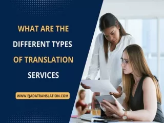What Are The Different Types Of Translation Services