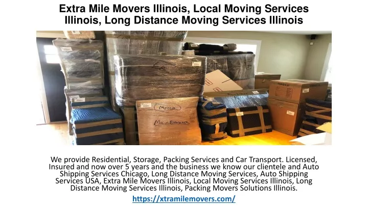 extra mile movers illinois local moving services illinois long distance moving services illinois