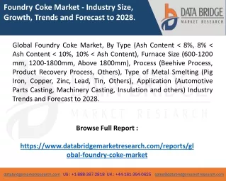 Global Foundry Coke Market