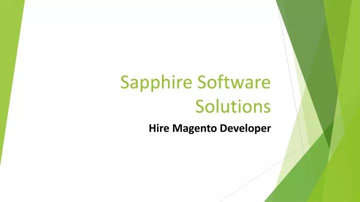 sapphire software solutions