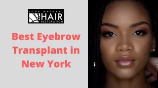 Best Eyebrow Transplant in New York